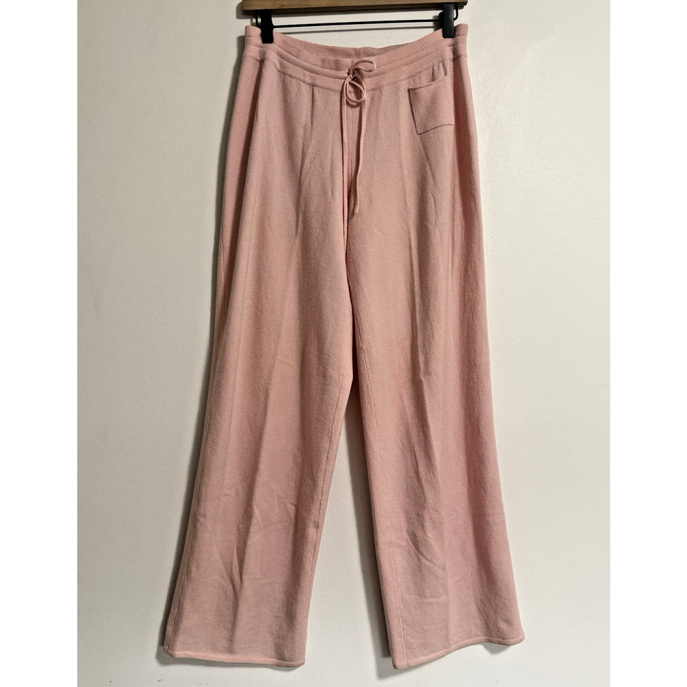 Eileen Fisher 93% Merino Wool/Nylon/Spandex Pull on MED Pink Pants Stretch